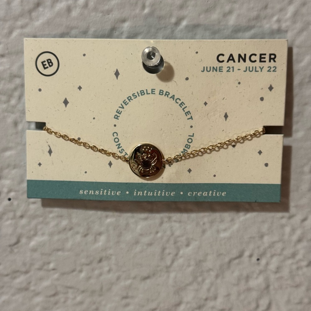 EARTHBOUND Gold Cancer Reversible Bracelet - Picture 6 of 6